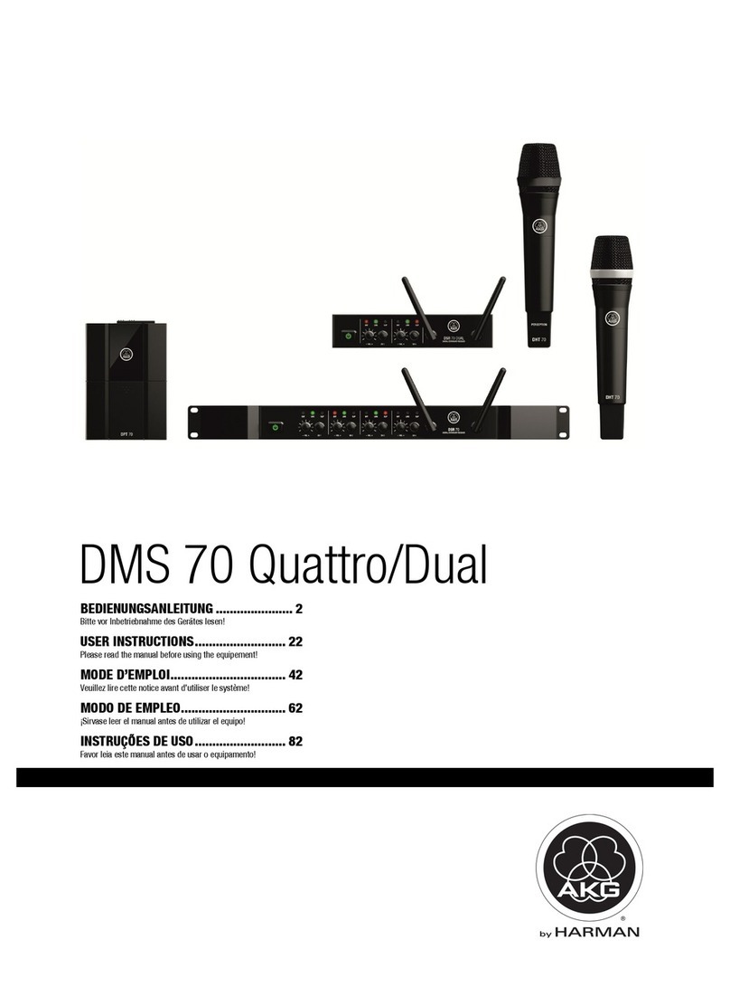 Harman DMS 70 QUATTRO User instructions