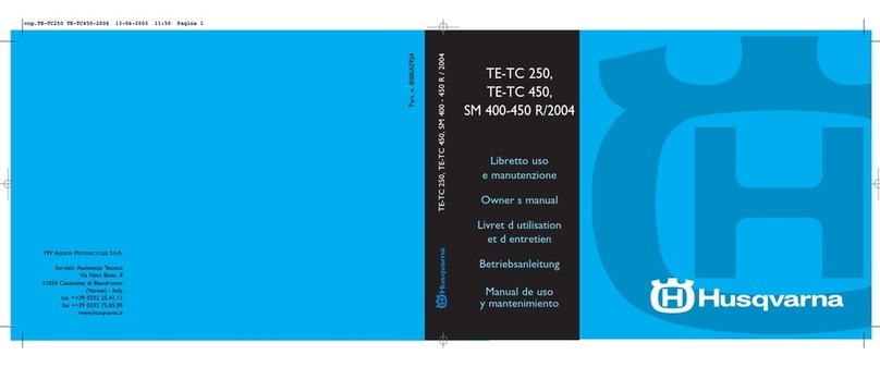 Husqvarna 2004 TE 250 User manual