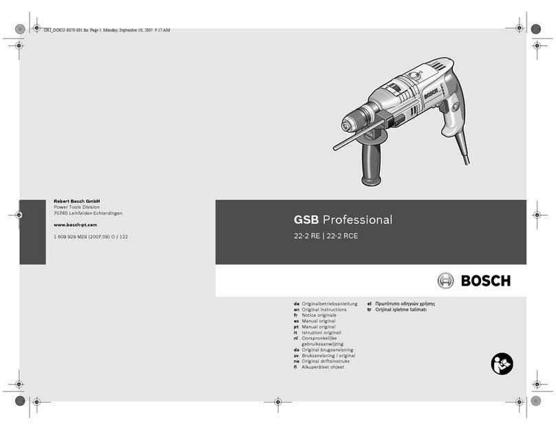 Bosch GSB Professional 22-2 RE User manual