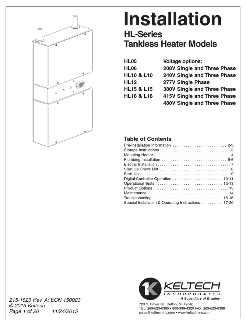 Keltech HL Series Installation instruction