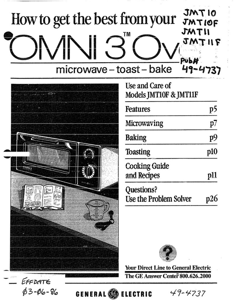 GE JMT10F Installation instructions