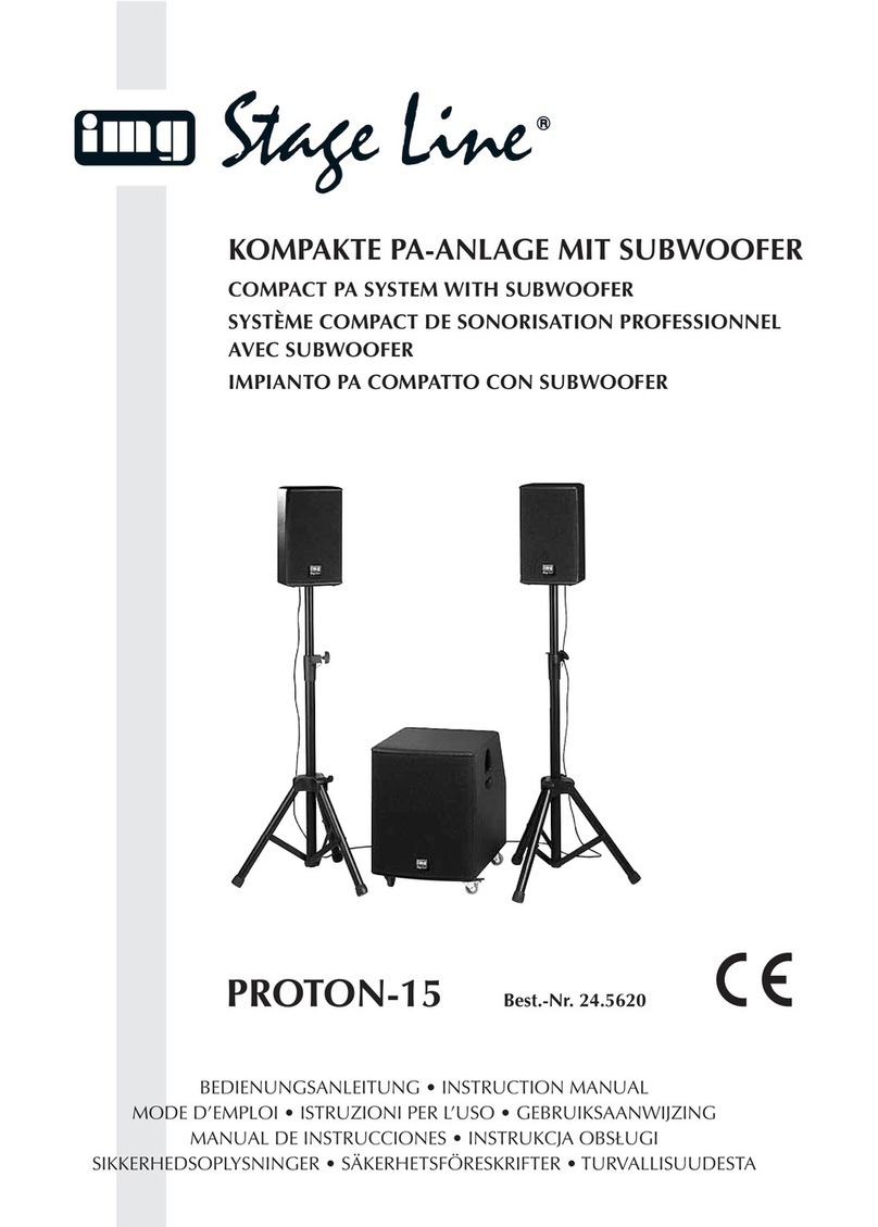 IMG STAGE LINE PROTON-15 User manual