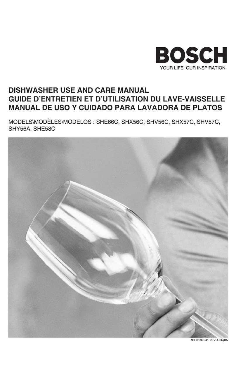 Bosch SHE66C User manual