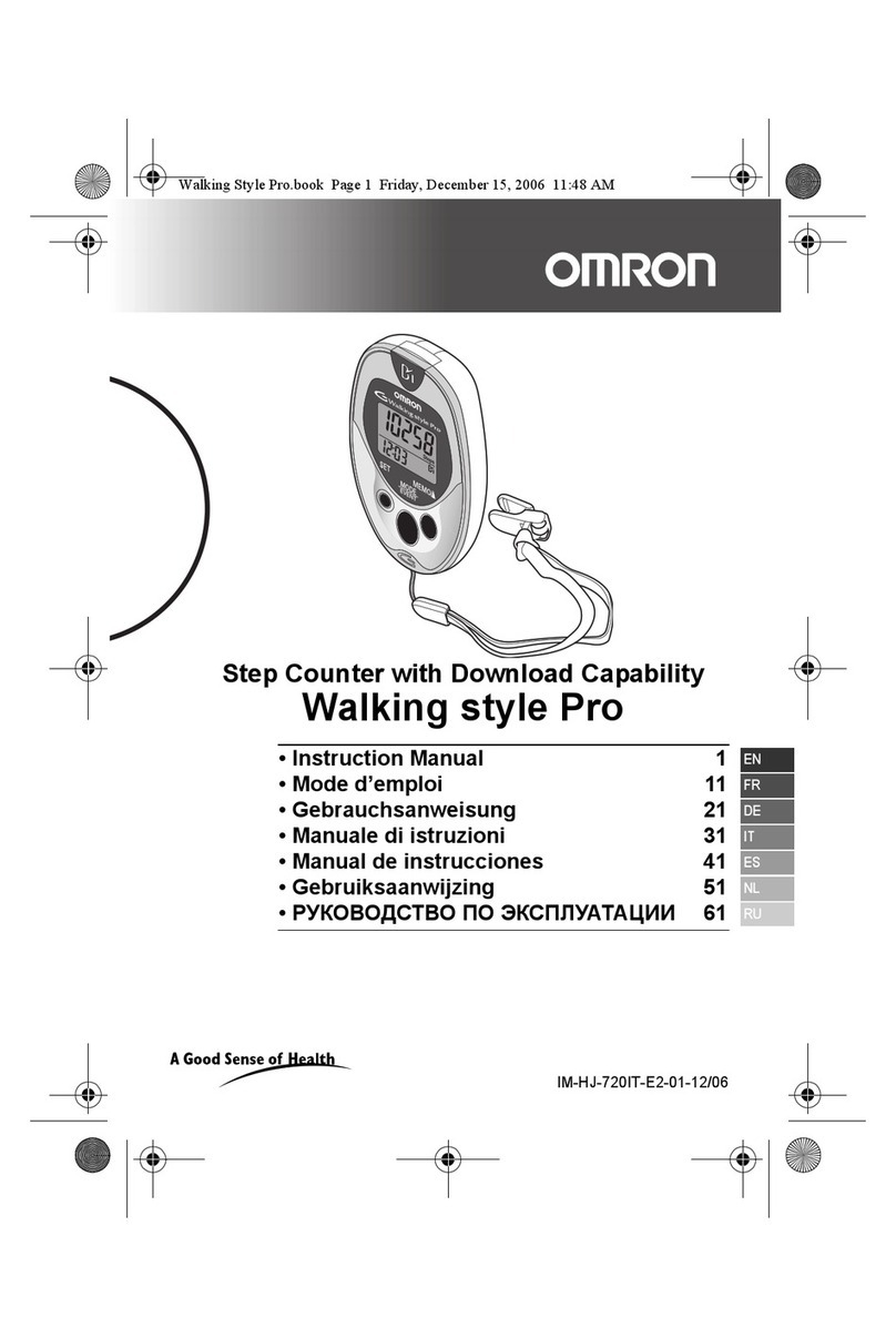 Omron walking style pro User manual
