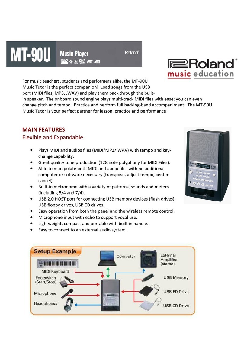Roland MT-90U User manual Roland MT-90U User manual