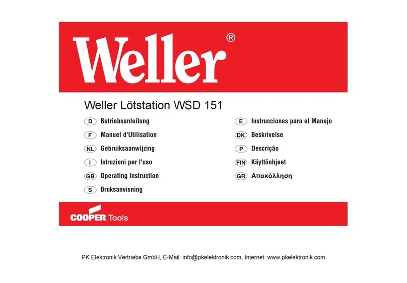 Weller WSD 151 User manual