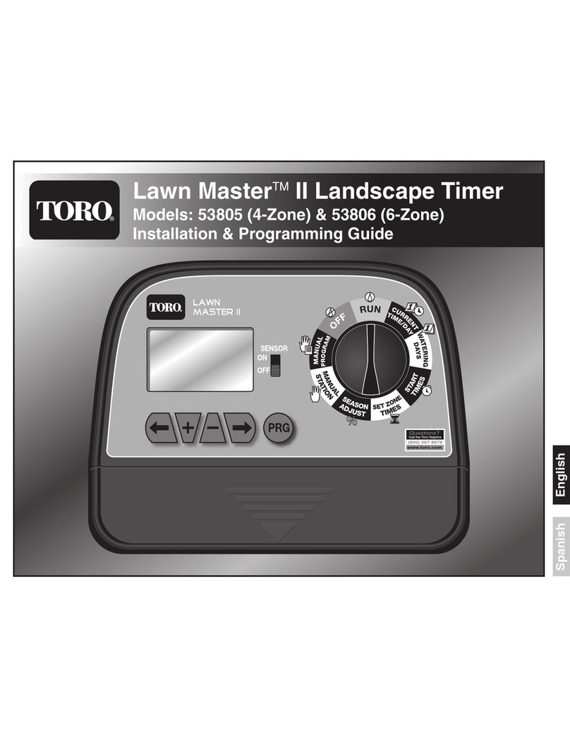 Toro 53805 Operating instructions