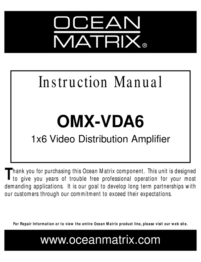 Ocean Matrix OMX-VDA6 User manual