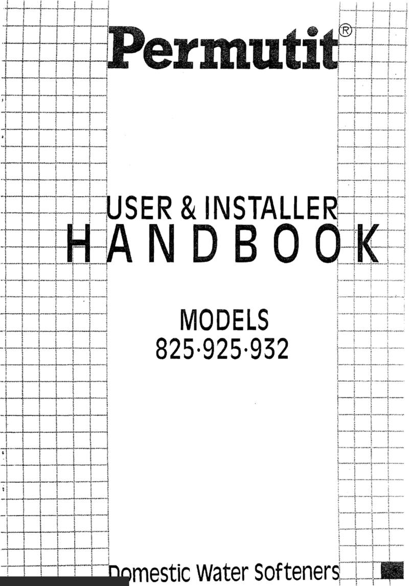 Permutit 825 User & installation manual