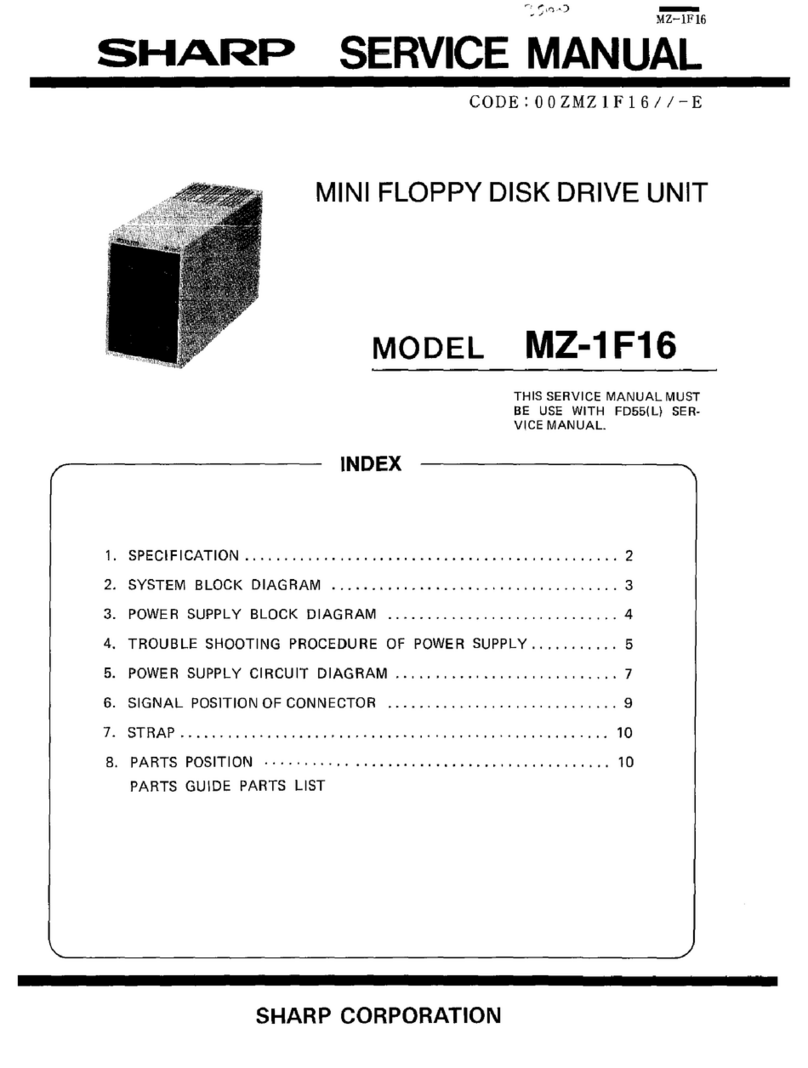 Sharp MZ-1F16 User manual