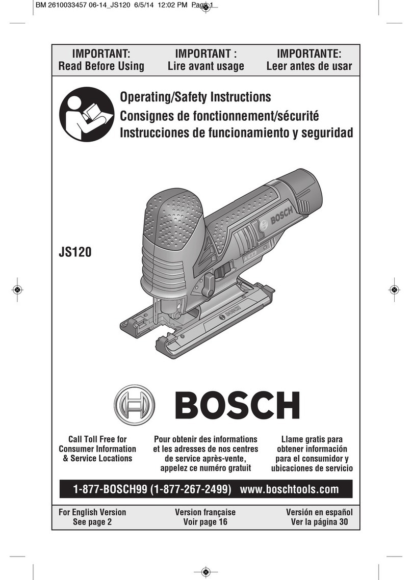 Bosch JS120 Assembly instructions