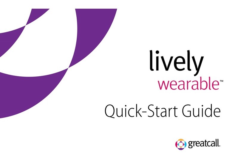 GreatCall Lively Wearable quick start guide