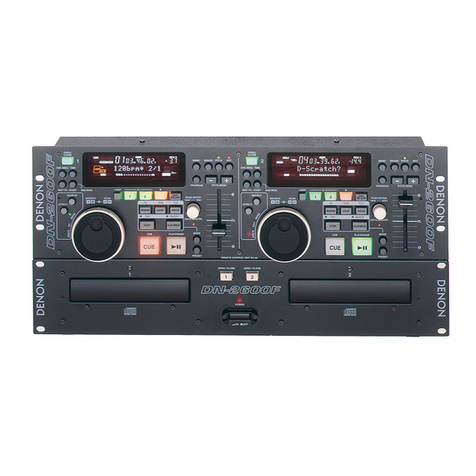 Denon DN-2600F operating instructions