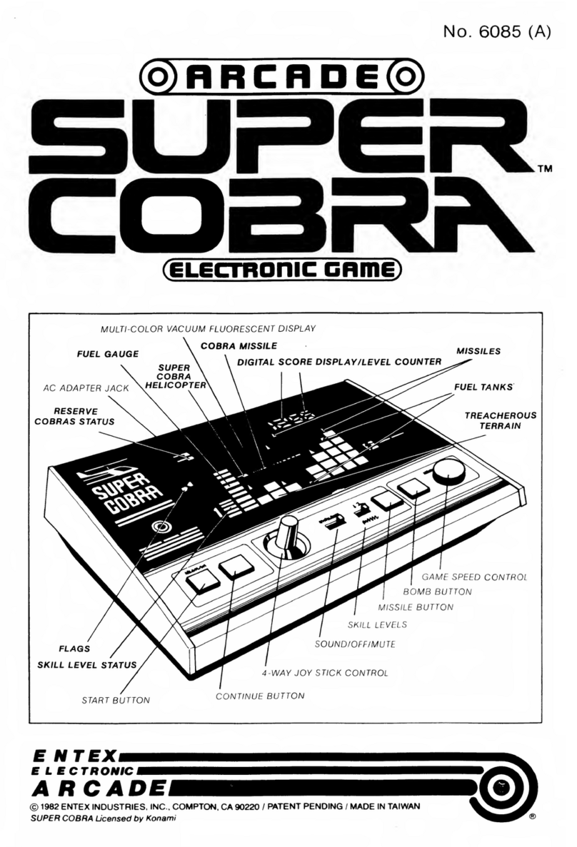 Arcade Retro Gaming Super Cobra manual