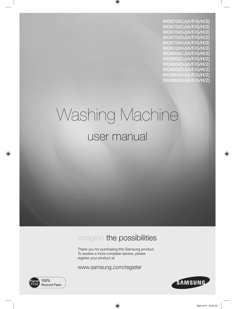 Samsung WD8704CJA User manual