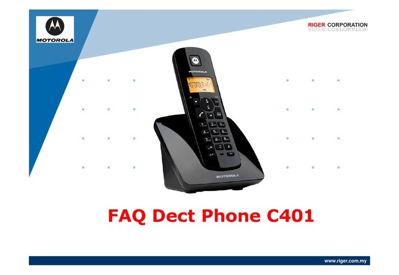 Motorola C401 Installation guide