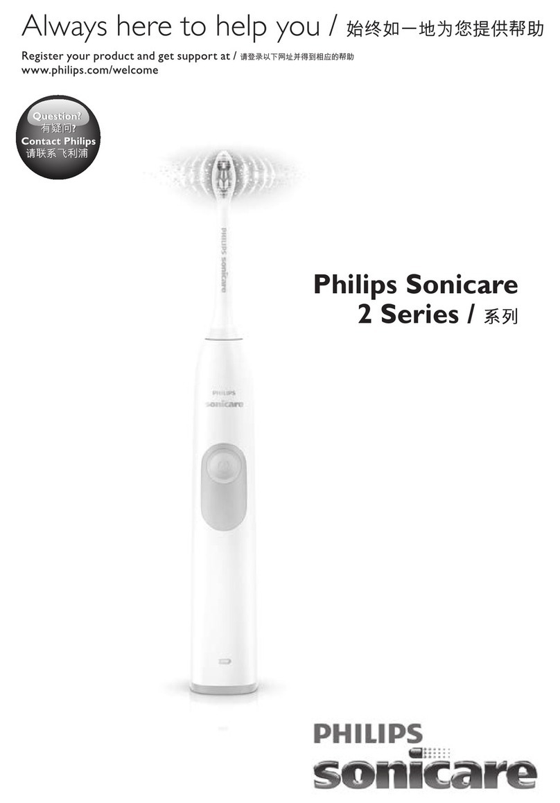 Philips Sonicare HX6211/04 User manual Philips Sonicare HX6211/04 User manual