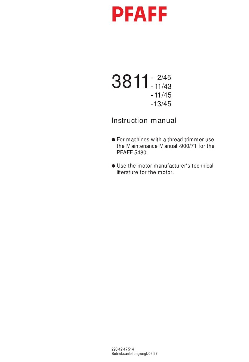 Pfaff 3811-2/45 instruction manual