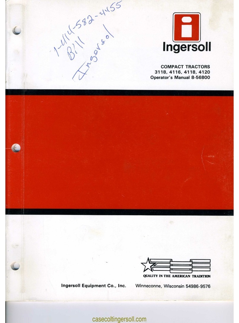 Ingersoll 3118 Operator's manual