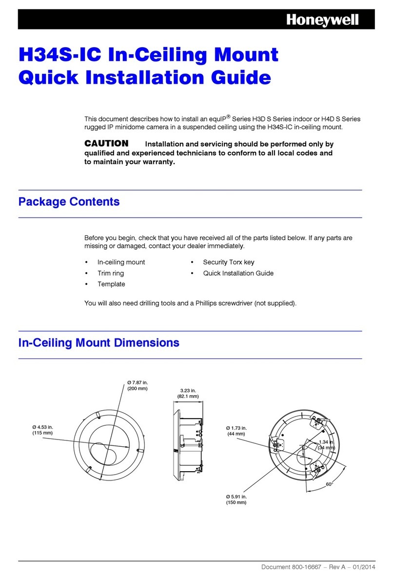 Honeywell H34S-IC User manual Honeywell H34S-IC User manual