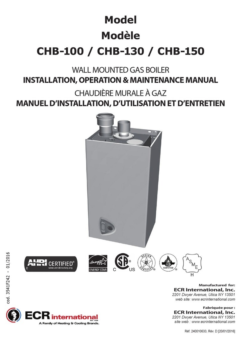 ECR International CHB-100 Installation, operation & maintenance manual