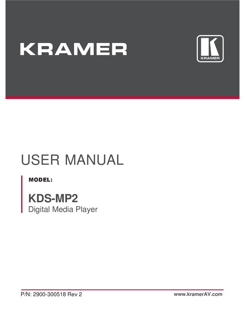 Kramer KDS-MP2 user manual