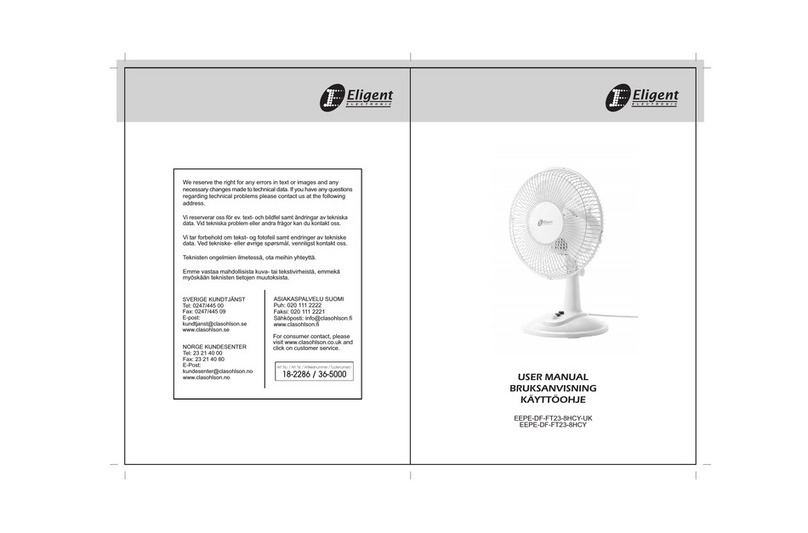 eligent EEPE-DF-FT23-8HCY-UK user manual