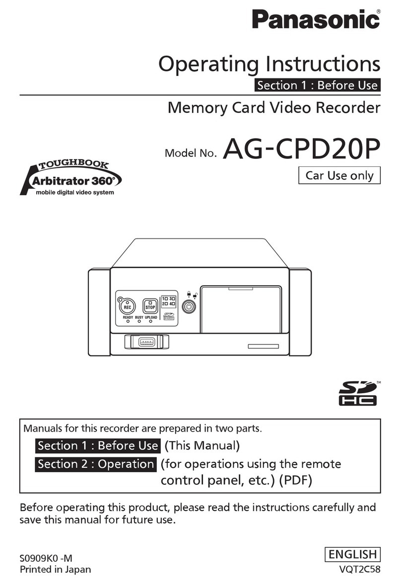 Panasonic AG-CPD20P User manual