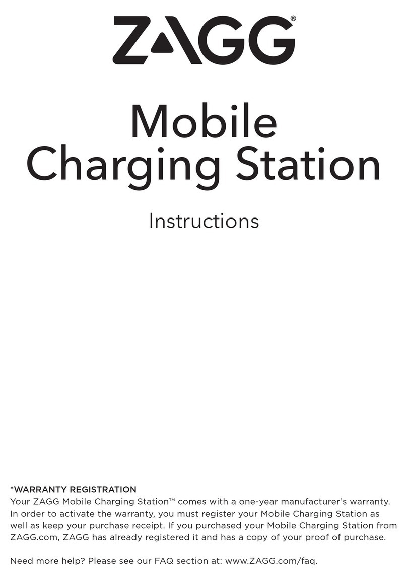 Zagg Mobile Charging Station instructions