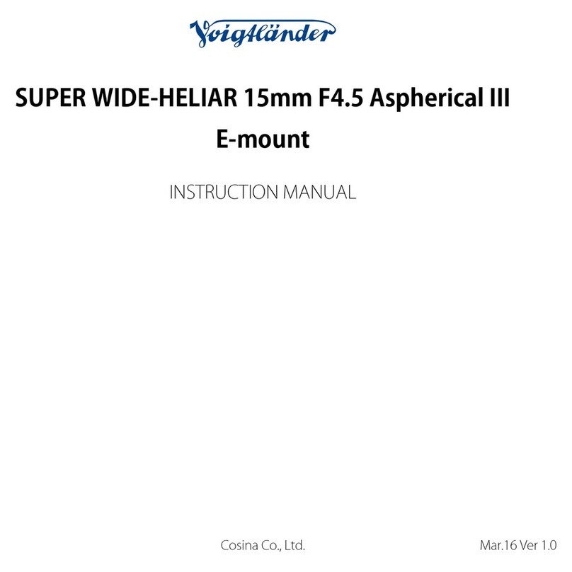 VOIGTLANDER super wide-heliar User manual