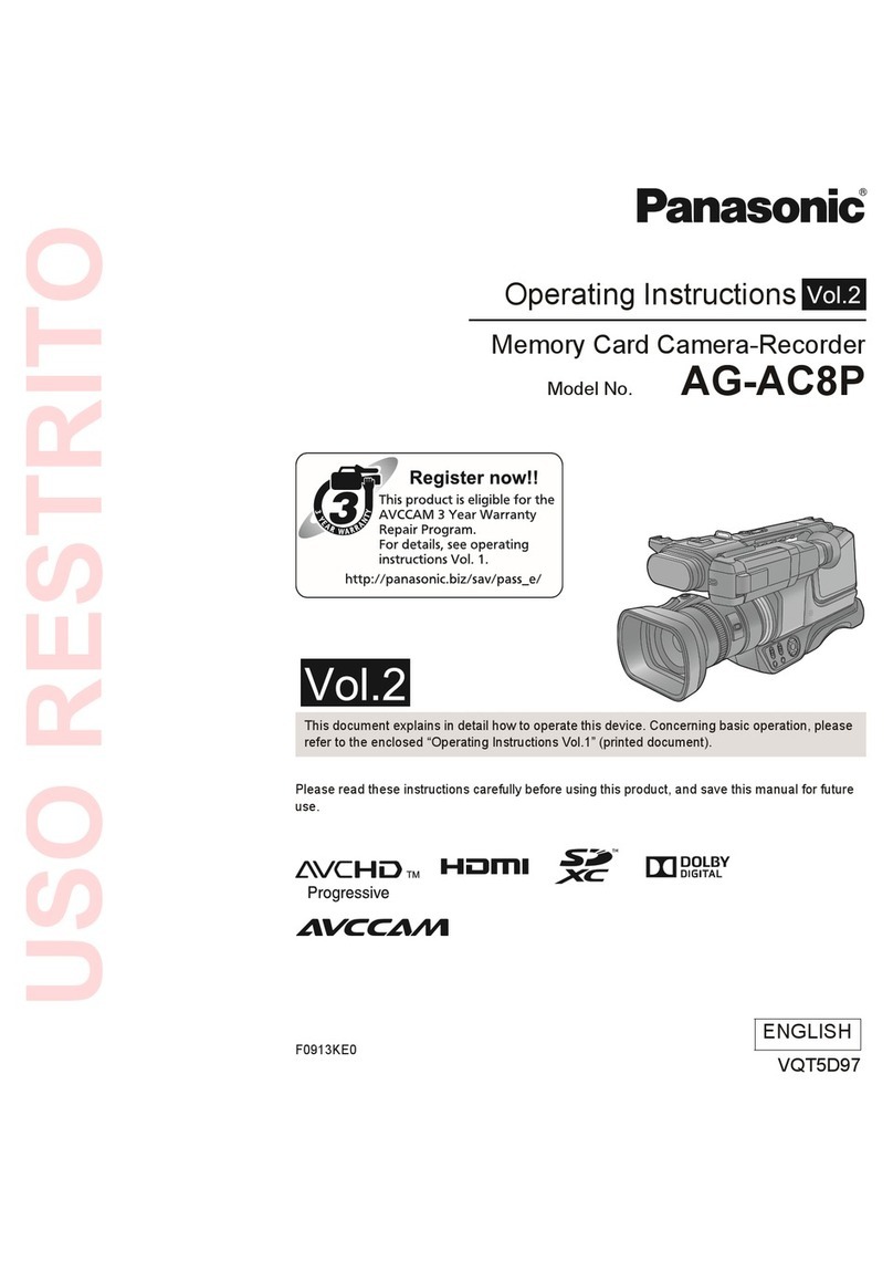 Panasonic AVCCAM AG-AC8P operating instructions