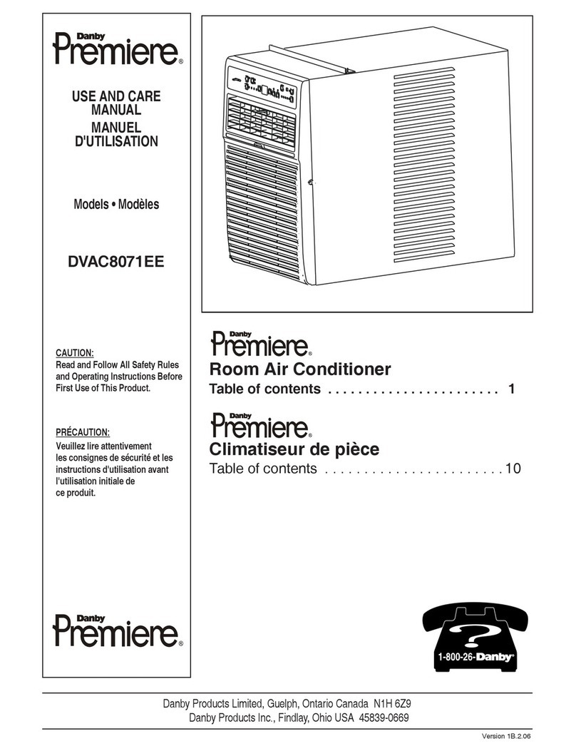 Danby Premiere DVAC8071EE User manual