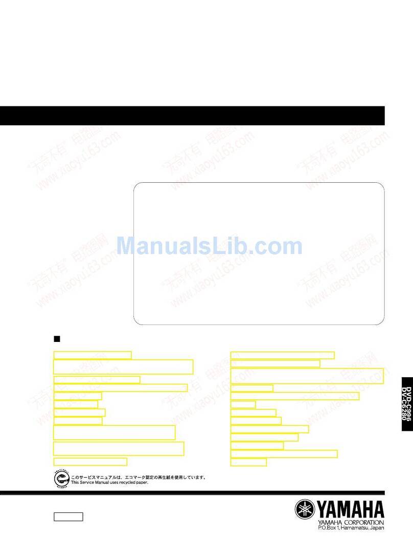 Yamaha DVD-C996 Service manual