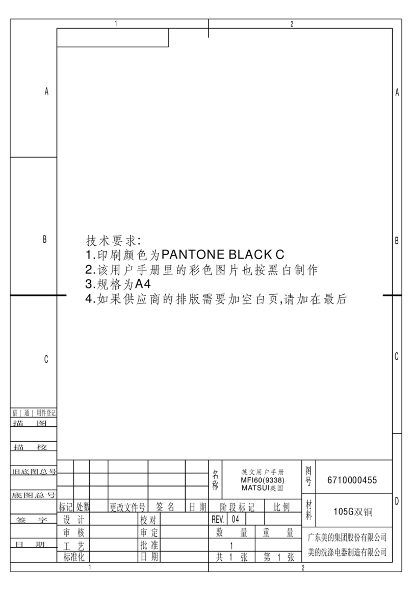 Matsui MFI60 instruction manual