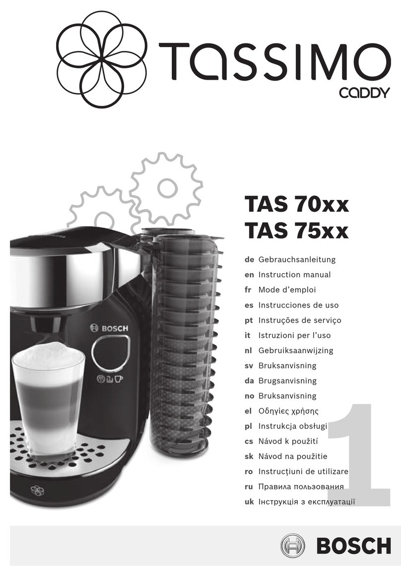 Bosch TASSIMO CADDY TAS 75xx User manual Bosch TASSIMO CADDY TAS 75xx User manual