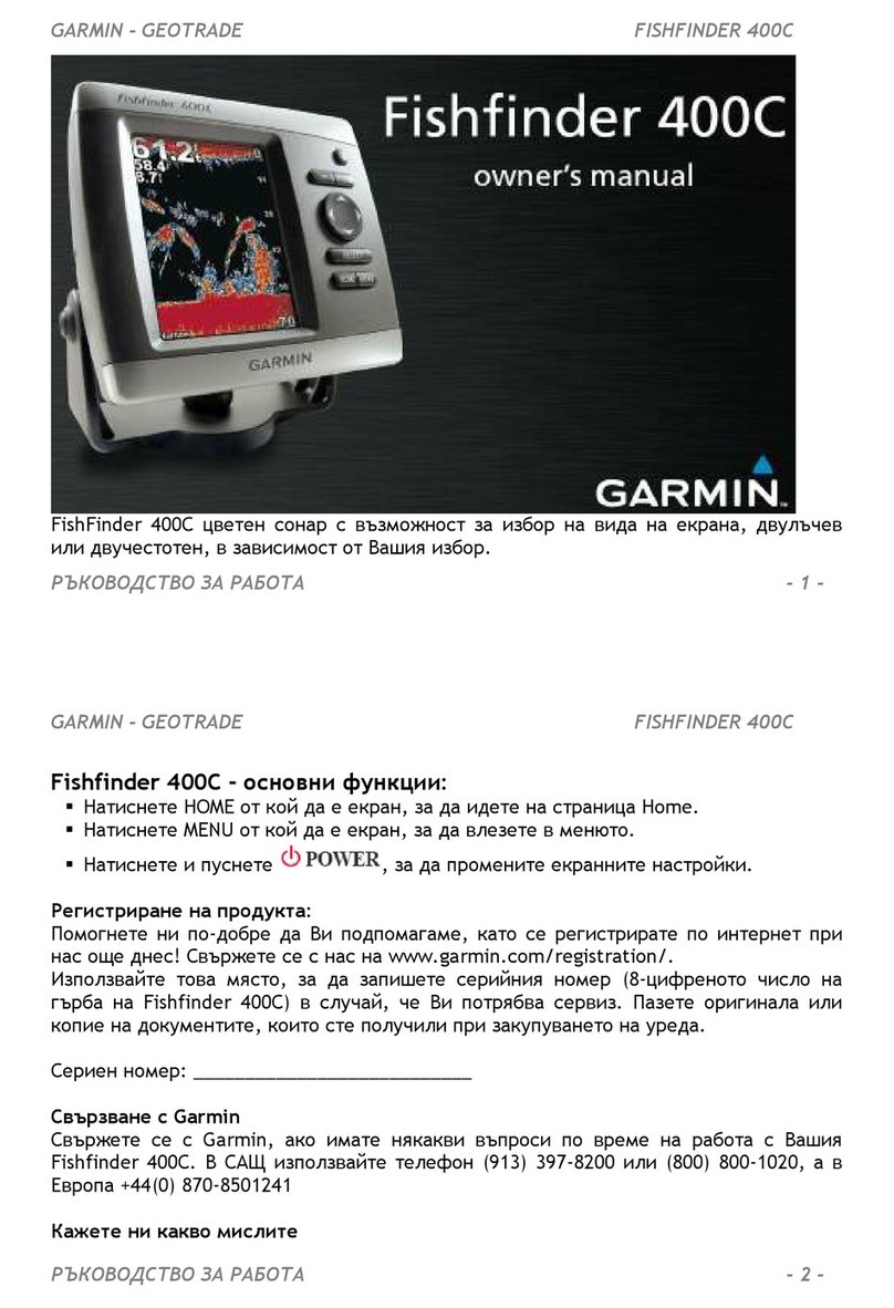 Garmin Fishfinder 400C User manual
