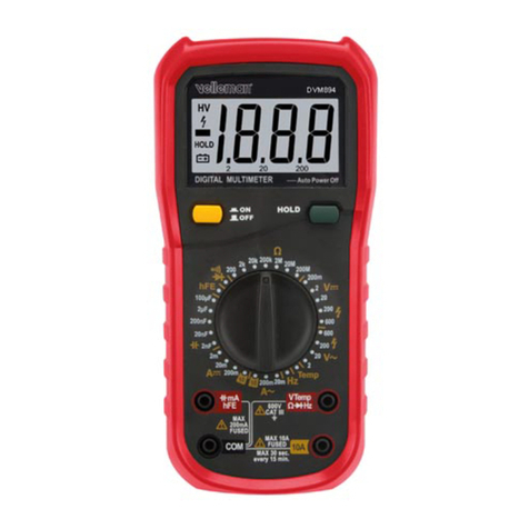 Velleman DVM894 User manual Velleman DVM894 User manual