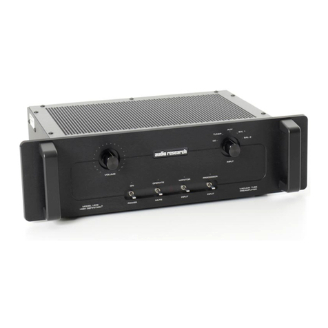 Audio Research LS15 User manual