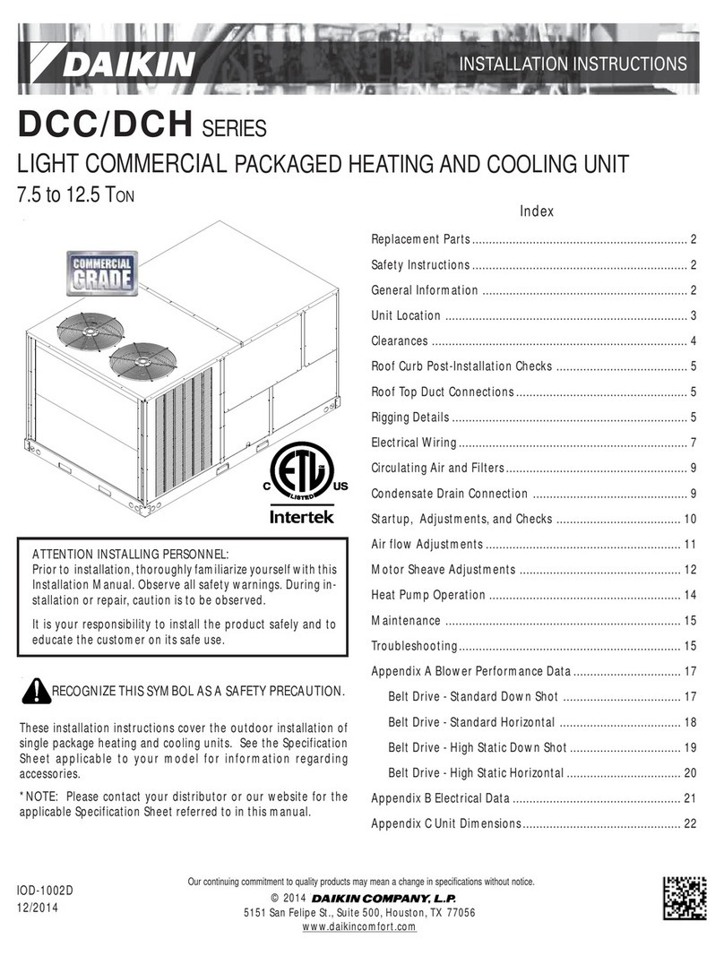 Daikin DCC Series User manual