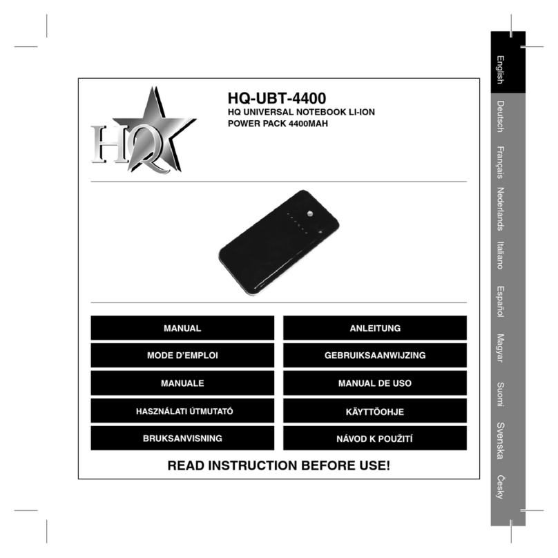 HQ HQ-UBT-4400 instruction manual