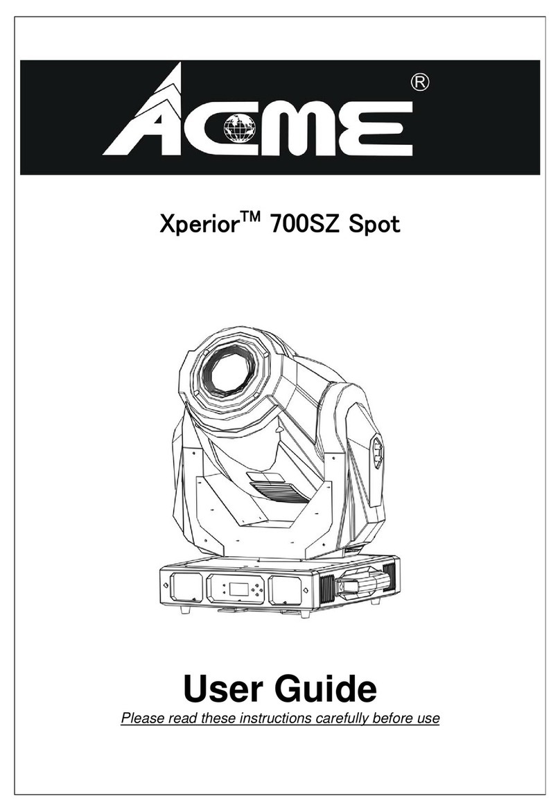 ACME Xperior 700SZ Spot User manual