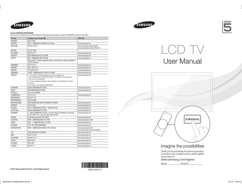 Samsung LE32D550 User manual