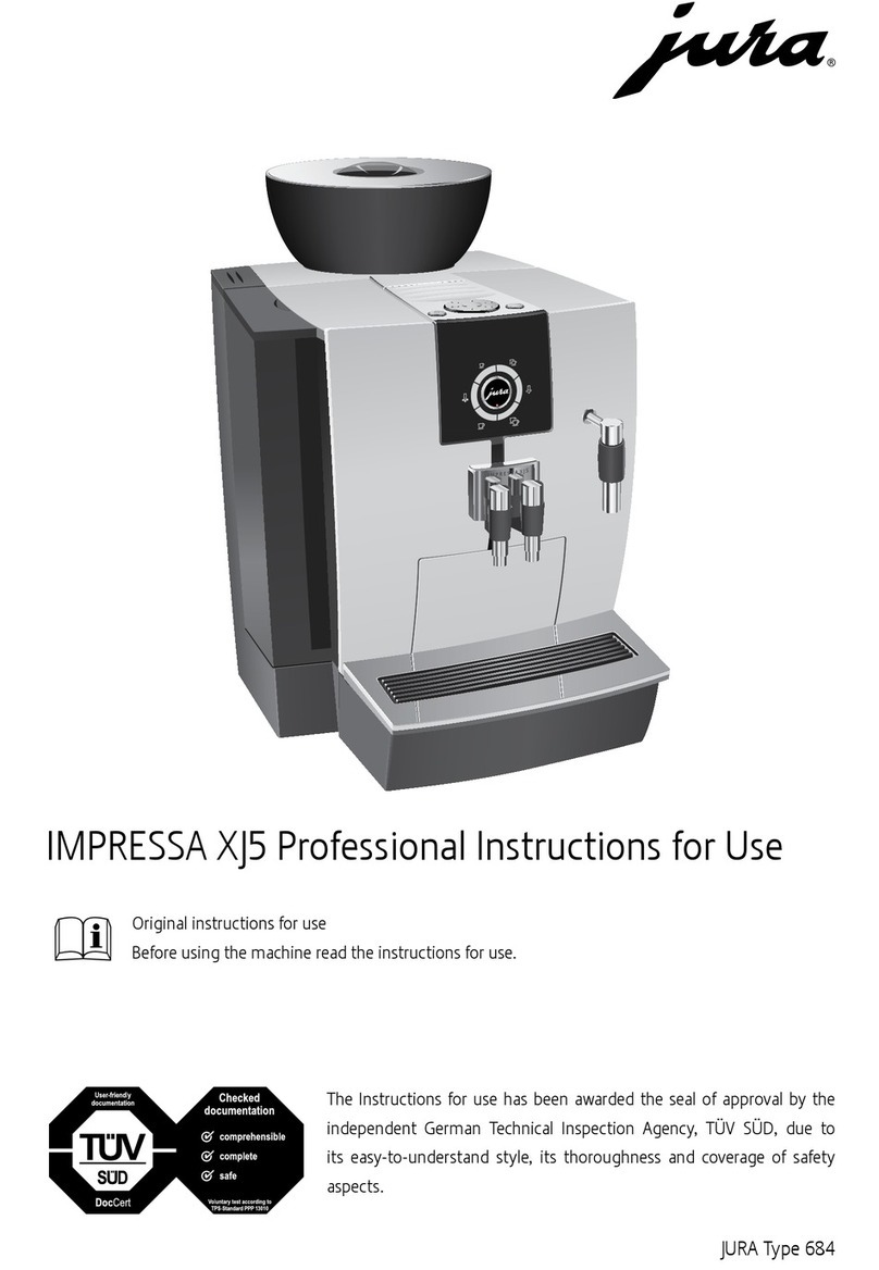 Jura IMPRESSA XJ5 Professional User manual