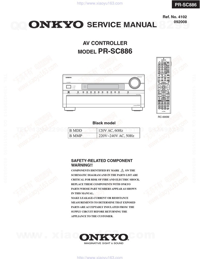 Onkyo SC886 - PR Preamplifier / Processor User manual