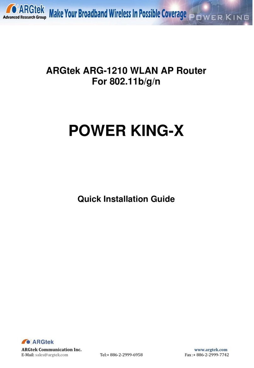 ARGtek POWER KING-X ARG-1210 User manual