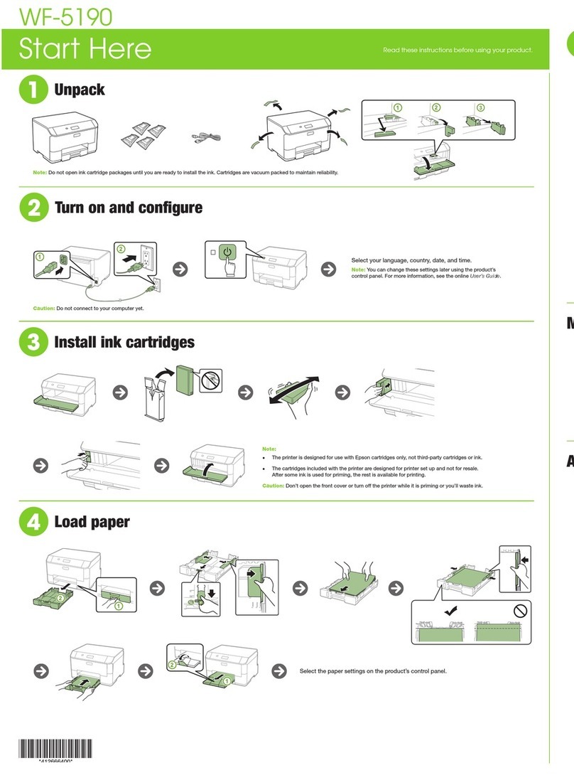 Epson WF-5190 Instruction Manual