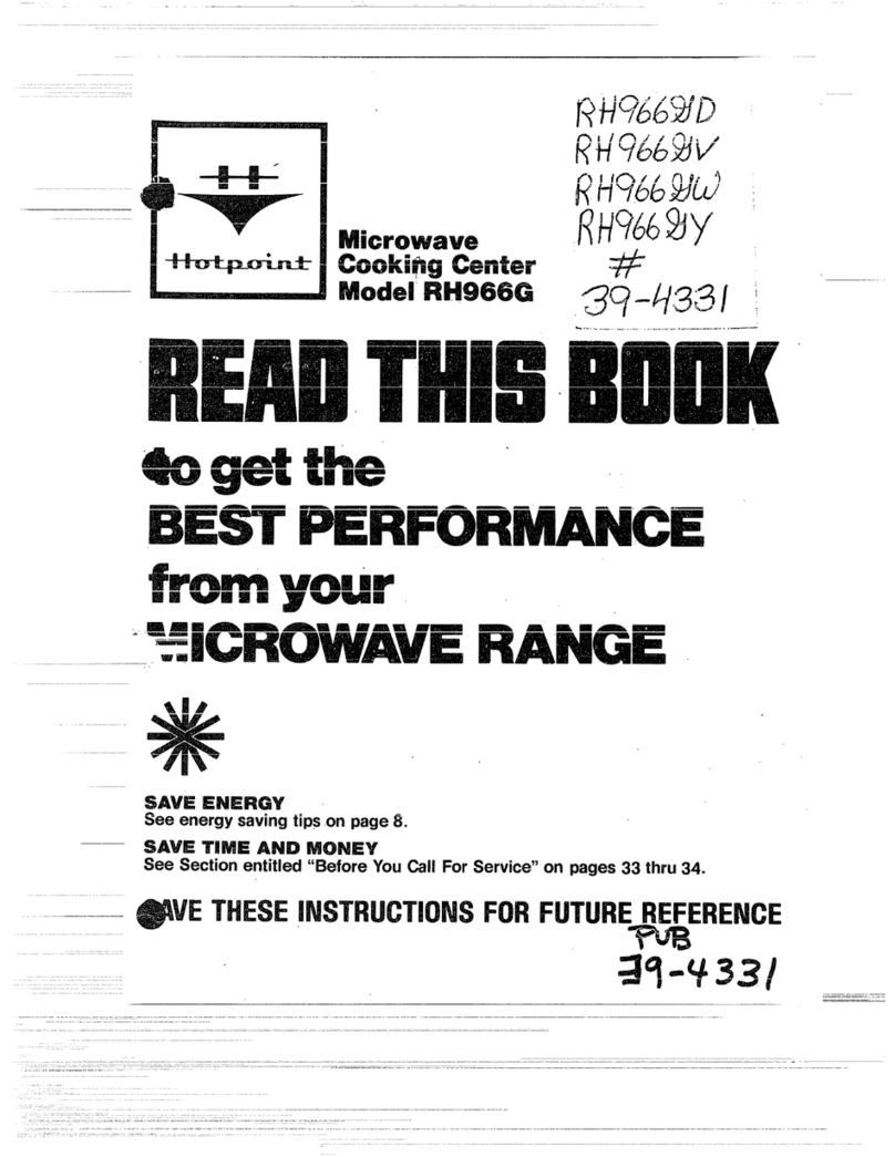 Hotpoint RH966G Instruction book