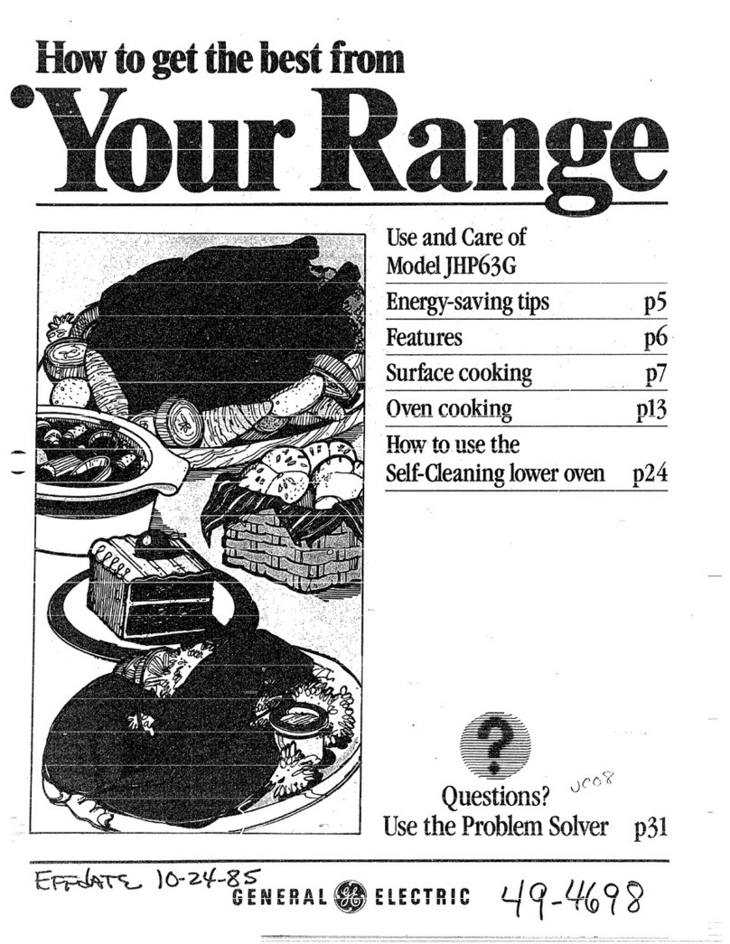 GE JHP63G Installation instructions