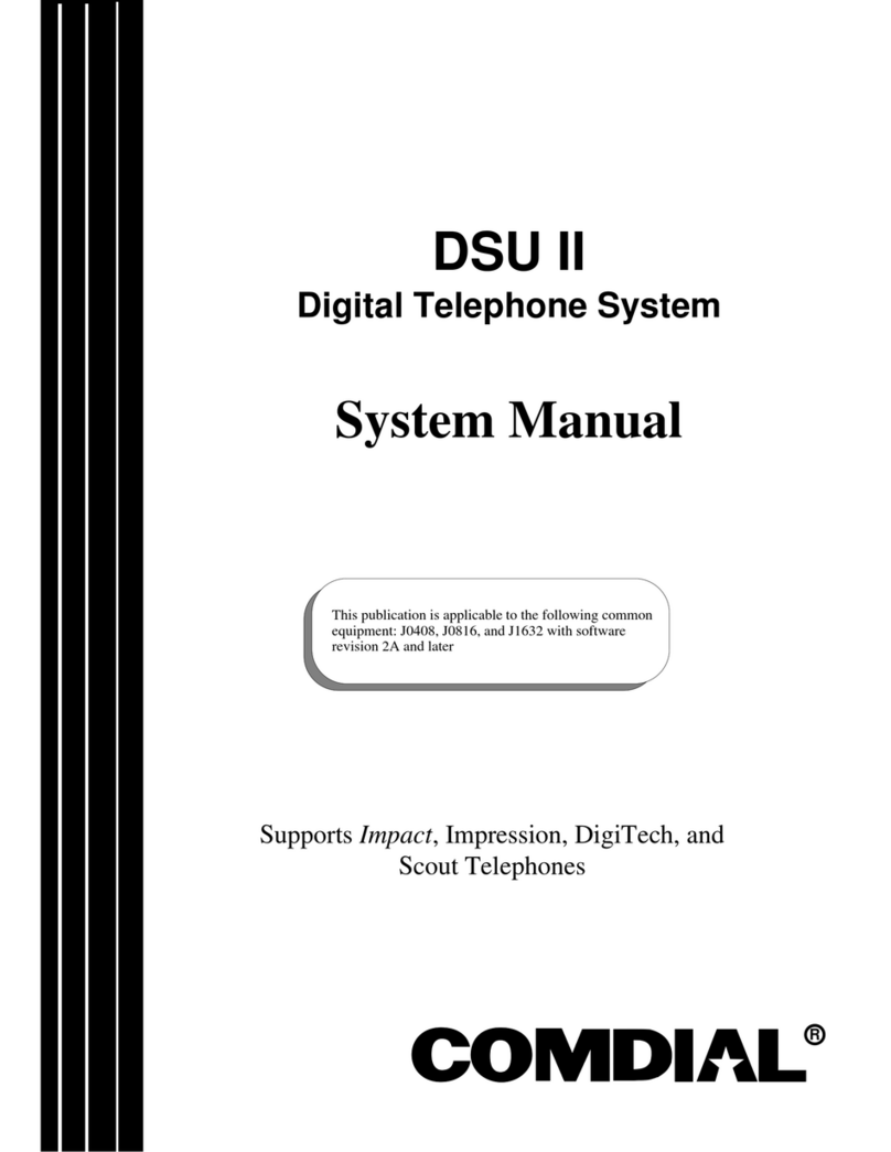Comdial DSU II Series User guide Comdial DSU II Series User guide