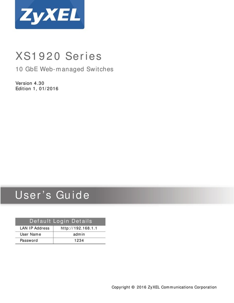 ZyXEL Communications XS1920 Series User manual